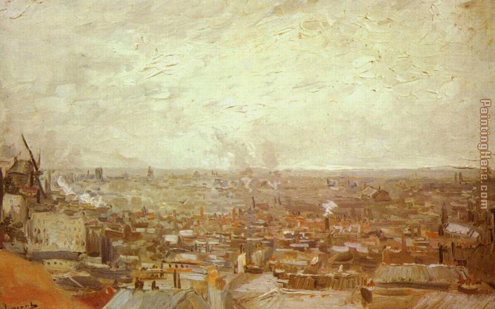 View from Montmartre painting - Vincent van Gogh View from Montmartre art painting